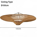 GobekUsa Handmade Rattan Wicker Chandelier for Home and Shop Decor