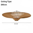 GobekUsa Handmade Rattan Wicker Chandelier for Home and Shop Decor