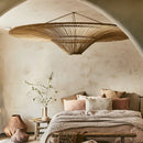 GobekUsa Handmade Rattan Wicker Chandelier for Home and Shop Decor
