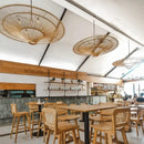 GobekUsa Handmade Rattan Wicker Chandelier for Home and Shop Decor