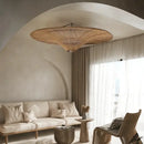 GobekUsa Handmade Rattan Wicker Chandelier for Home and Shop Decor