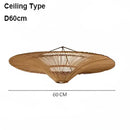 GobekUsa Handmade Rattan Wicker Chandelier for Home and Shop Decor