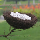 GobekUsa Handmade Round Rattan Bird Nest Decoration