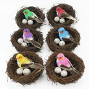 GobekUsa Handmade Round Rattan Bird Nest Decoration