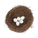 GobekUsa Handmade Round Rattan Bird Nest Decoration