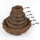 GobekUsa Handmade Round Rattan Bird Nest Decoration