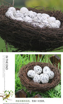 GobekUsa Handmade Round Rattan Bird Nest Decoration
