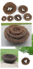 GobekUsa Handmade Round Rattan Bird Nest Decoration