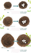 GobekUsa Handmade Round Rattan Bird Nest Decoration