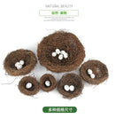 GobekUsa Handmade Round Rattan Bird Nest Decoration
