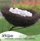 GobekUsa Handmade Round Rattan Bird Nest Decoration