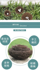 GobekUsa Handmade Round Rattan Bird Nest Decoration