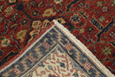 Traditional Heriz Rust and Brown Hand Knotted 2.6x8 Wool Area Rug