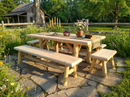 Handmade Rustic Outdoor Picnic Table