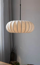 GobekUsa Handmade Silk Pumpkin Pendant Lamps for Dining, Living, and Study Spaces