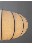 GobekUsa Handmade Silk Pumpkin Pendant Lamps for Dining, Living, and Study Spaces