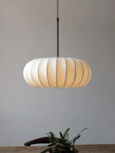 GobekUsa Handmade Silk Pumpkin Pendant Lamps for Dining, Living, and Study Spaces