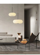 GobekUsa Handmade Silk Pumpkin Pendant Lamps for Dining, Living, and Study Spaces