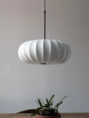 GobekUsa Handmade Silk Pumpkin Pendant Lamps for Dining, Living, and Study Spaces