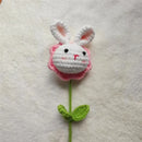 Handmade sunflower bouquet crochet bunny ornaments bedroom decor by Decorbites