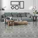 Handmade Teal Honed Cement Tiles 8x8