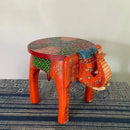 GobekUsa Elephant Stool: Handmade Thai Style Solid Wood Low Stool Ethnic Gift Home Decor