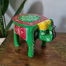 GobekUsa Elephant Stool: Handmade Thai Style Solid Wood Low Stool Ethnic Gift Home Decor