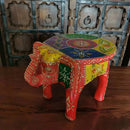 GobekUsa Elephant Stool: Handmade Thai Style Solid Wood Low Stool Ethnic Gift Home Decor