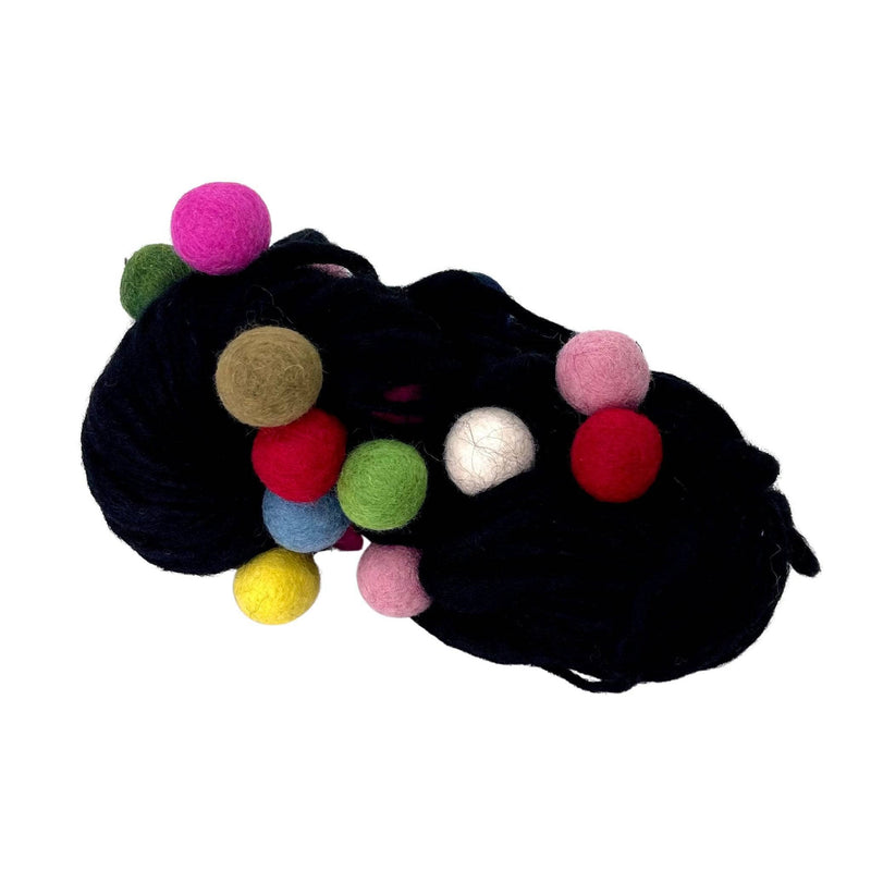 Handmade Thick and Thin Wool Felt Ball Yarn