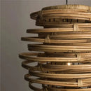 GobekUsa Bamboo Birdnest Pendant Light for Dining Room, Handmade Wicker Lamp for Kitchen Bar & Living Room
