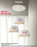 GobekUsa Handmade Wabi Sabi Chandelier Modern LED Pendant Lamp for Nordic Restaurant Island