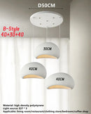 GobekUsa Handmade Wabi Sabi Chandelier Modern LED Pendant Lamp for Nordic Restaurant Island