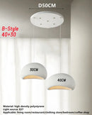 GobekUsa Handmade Wabi Sabi Chandelier Modern LED Pendant Lamp for Nordic Restaurant Island