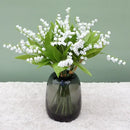 Handmade white bellflower artificial flowers wedding decor bouquet by Decorbites