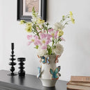 GobekUsa Butterfly Ceramic Vase - Handmade Porcelain Flowerpot Bouquet Arrangement