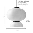 GobekUsa Handmade White Paper Chandelier for Home and Restaurant