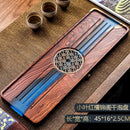GobekUsa Handmade Wood Resin Tea Tray | Bubble Tea Table Home Kung Fu Set