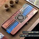 GobekUsa Handmade Wood Resin Tea Tray | Bubble Tea Table Home Kung Fu Set