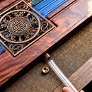 GobekUsa Handmade Wood Resin Tea Tray | Bubble Tea Table Home Kung Fu Set