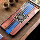 GobekUsa Handmade Wood Resin Tea Tray | Bubble Tea Table Home Kung Fu Set