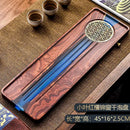 GobekUsa Handmade Wood Resin Tea Tray | Bubble Tea Table Home Kung Fu Set
