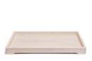 Modern Wooden Tray with Brass Details