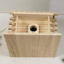 GobekUsa Handmade Wooden Bird Nest Box for Outdoor Decor