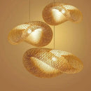 GobekUsa Bamboo Chandelier: Handmade LED Pendant Light for Living & Dining Room.withOpacity