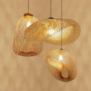 GobekUsa Bamboo Chandelier: Handmade LED Pendant Light for Living & Dining Room.withOpacity