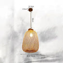 GobekUsa Bamboo Chandelier: Handmade LED Pendant Light for Living & Dining Room.withOpacity