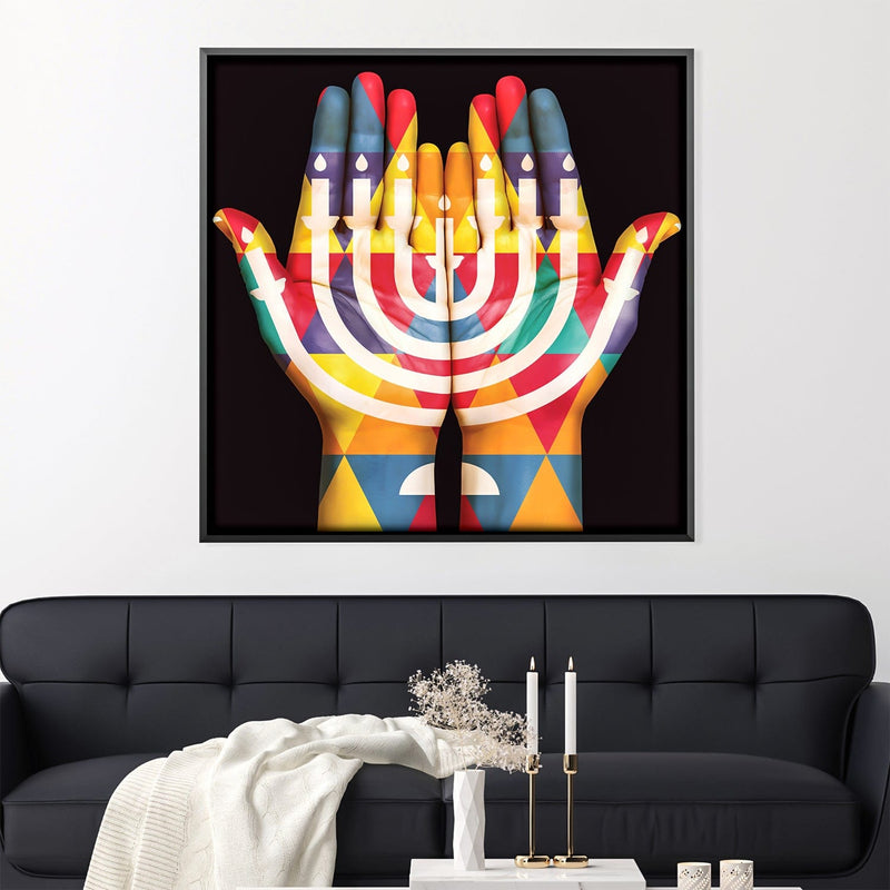 Hands of the Menorah Canvas