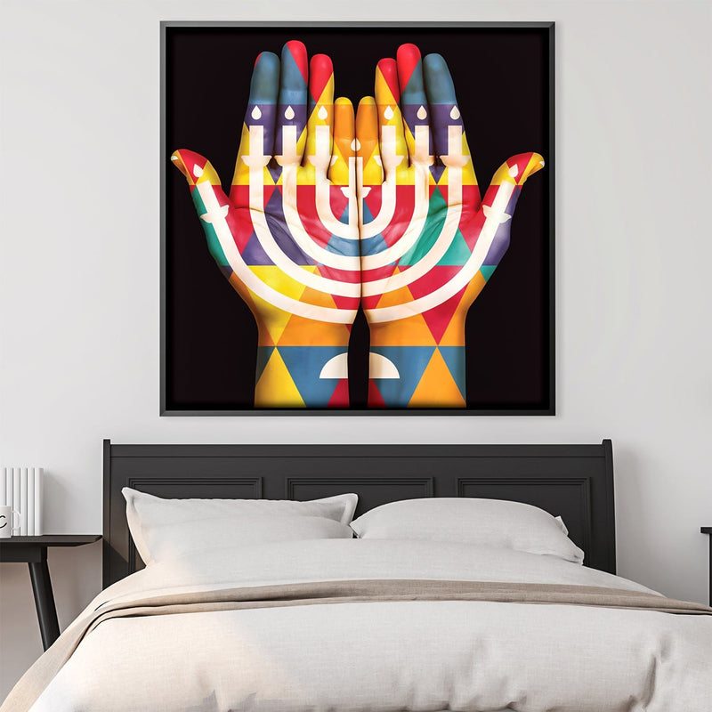 Hands of the Menorah Canvas