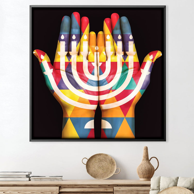 Hands of the Menorah Canvas