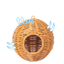 GobekUsa Handwoven Grass Bird Cage Hut for Small Birds